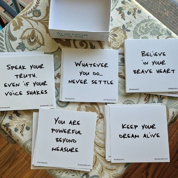 Stoke Quotes Inspirational Card Set - Picture 4 of 6